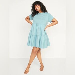 Old Navy Women’s Tiered Mini Swing Dress, Plus, XXL